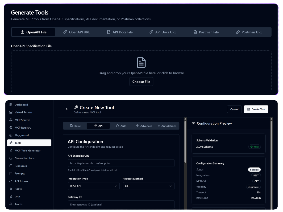 Bud MCP Foundry creation screen