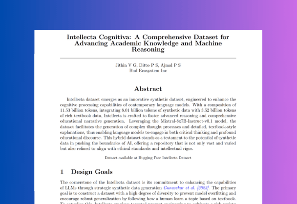 Dataset for Advancing Academic Knowledge and Machine Reasoning