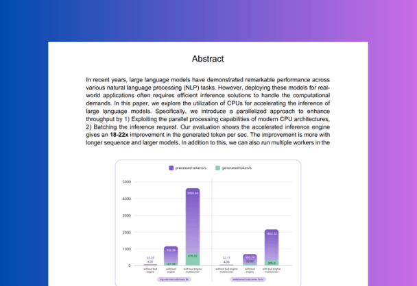 Inference Acceleration for Large Language Models on CPUs