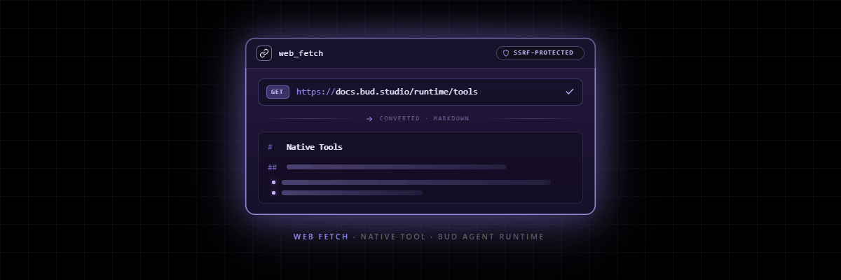 Understanding Native Tools in Bud Agent Builder: Web Fetch