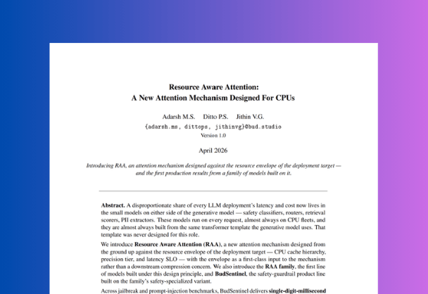 Resource Aware Attention: A New Attention Mechanism Designed For CPUs